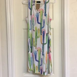Summer Cactus Print Dress